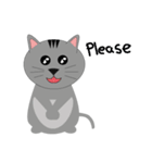 Gray the fat cat（個別スタンプ：34）