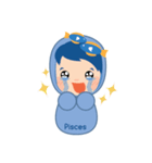 Pisces Girl - HoroGang（個別スタンプ：1）