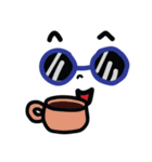 Blue Glasses Man（個別スタンプ：9）