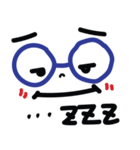 Blue Glasses Man（個別スタンプ：21）