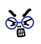 Blue Glasses Man（個別スタンプ：33）