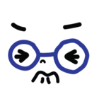 Blue Glasses Man（個別スタンプ：34）