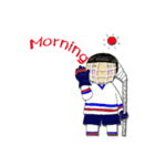 Crazy ice hockey family (English)（個別スタンプ：1）