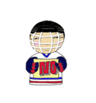 Crazy ice hockey family (English)（個別スタンプ：4）