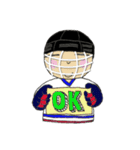 Crazy ice hockey family (English)（個別スタンプ：5）
