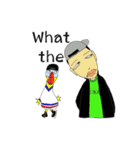 Crazy ice hockey family (English)（個別スタンプ：34）