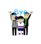 Crazy ice hockey family (English)（個別スタンプ：35）