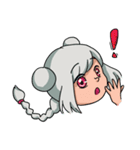 A gray hair girl-Tina！！（個別スタンプ：1）