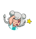 A gray hair girl-Tina！！（個別スタンプ：4）