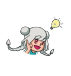 A gray hair girl-Tina！！（個別スタンプ：7）