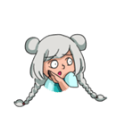 A gray hair girl-Tina！！（個別スタンプ：10）