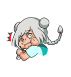 A gray hair girl-Tina！！（個別スタンプ：12）