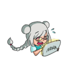 A gray hair girl-Tina！！（個別スタンプ：13）