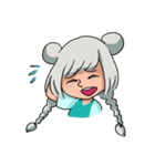 A gray hair girl-Tina！！（個別スタンプ：14）