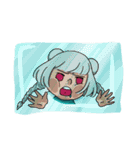 A gray hair girl-Tina！！（個別スタンプ：16）