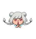 A gray hair girl-Tina！！（個別スタンプ：18）