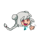 A gray hair girl-Tina！！（個別スタンプ：19）