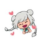 A gray hair girl-Tina！！（個別スタンプ：21）