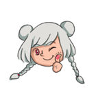 A gray hair girl-Tina！！（個別スタンプ：26）
