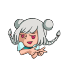 A gray hair girl-Tina！！（個別スタンプ：27）