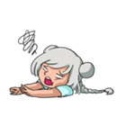 A gray hair girl-Tina！！（個別スタンプ：30）