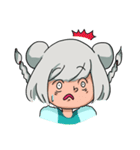 A gray hair girl-Tina！！（個別スタンプ：34）