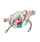 A gray hair girl-Tina！！（個別スタンプ：35）