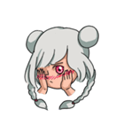 A gray hair girl-Tina！！（個別スタンプ：36）