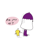 Eggplant brother and friend chick（個別スタンプ：19）