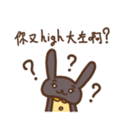 BlackRabbit ＆ WhiteRabbit(HONG KONG)（個別スタンプ：10）