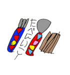 子供が考えて描いたような絵と文字/こども1（個別スタンプ：26）