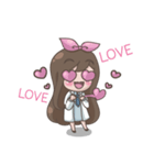 Happy lovely girl（個別スタンプ：5）