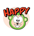 Happy little Monkey（個別スタンプ：14）