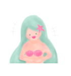 人魚ちゃんスタンプ（個別スタンプ：34）