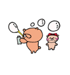クマベイとクマッペの幸せな日々（個別スタンプ：18）