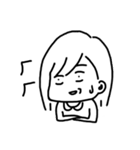 boring woman（個別スタンプ：7）