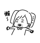 boring woman（個別スタンプ：34）