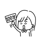 boring woman（個別スタンプ：37）