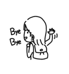 boring woman（個別スタンプ：40）
