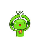 Happy cute broccoli man（個別スタンプ：13）