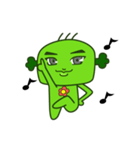 Happy cute broccoli man（個別スタンプ：23）