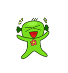 Happy cute broccoli man（個別スタンプ：30）