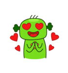 Happy cute broccoli man（個別スタンプ：33）