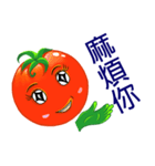 Tomato playful girl (7)（個別スタンプ：40）