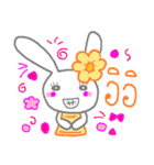 Happy cute rabbit（個別スタンプ：16）