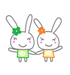 Happy cute rabbit（個別スタンプ：29）