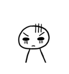 Ah White Angry Face（個別スタンプ：21）