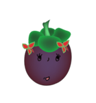 Chom Chom's friend (Mangosteen)（個別スタンプ：1）