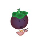 Chom Chom's friend (Mangosteen)（個別スタンプ：21）