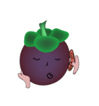 Chom Chom's friend (Mangosteen)（個別スタンプ：31）